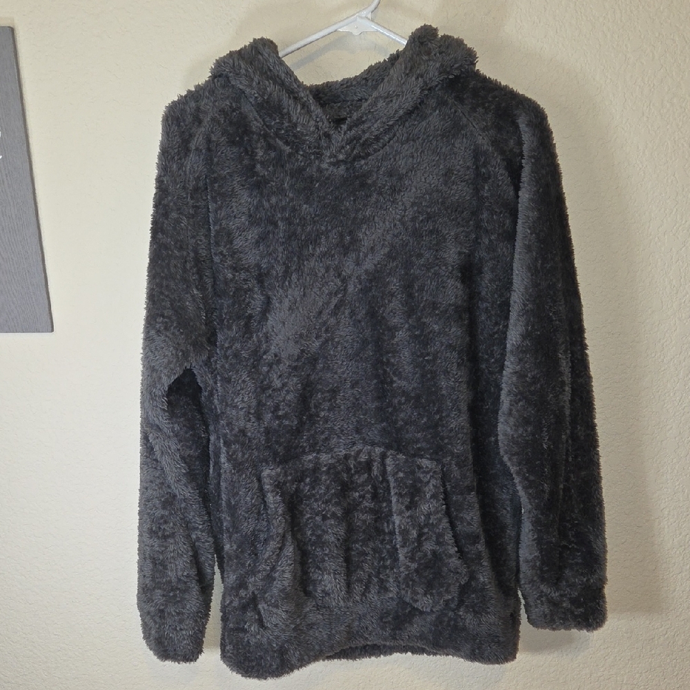 Plush Charcoal Women's Cowl Neck Sweater